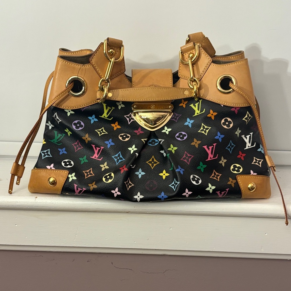 Louis Vuitton Black Multicolor Monogram Ursula Handbag *excellent condition*